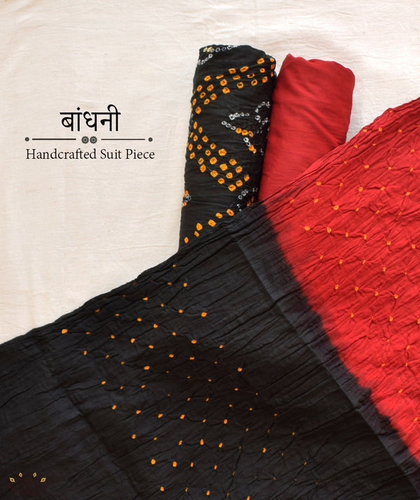 BANDHANI COTTON SUIT PIECE