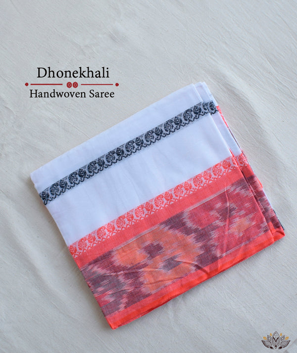 Dhonekhali Handwoven Cotton Saree