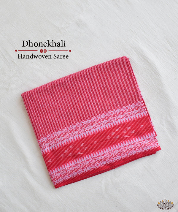 Dhonekhali Handwoven Cotton Saree