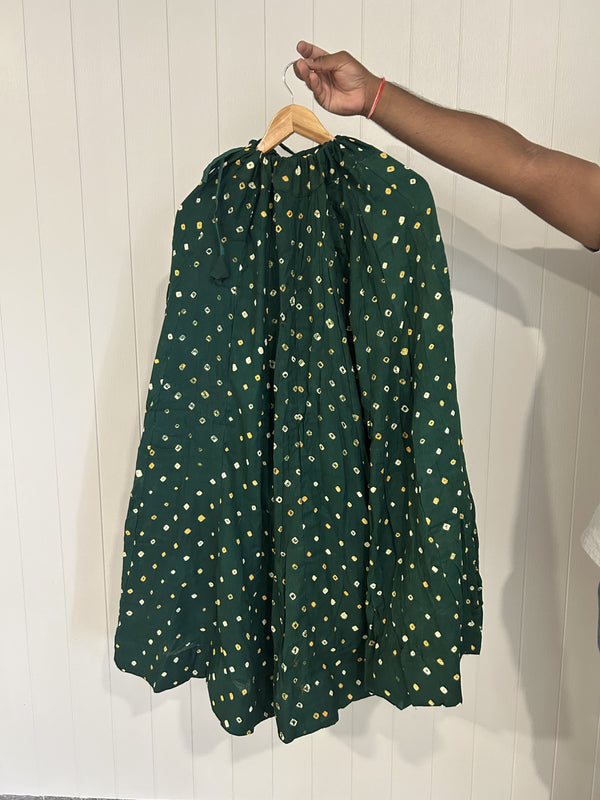 Bandhini Cotton Flared Skirt