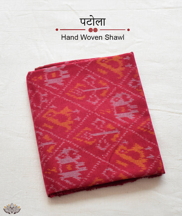 Patola Shawl – AMOUNEE - Handloom & Handicraft