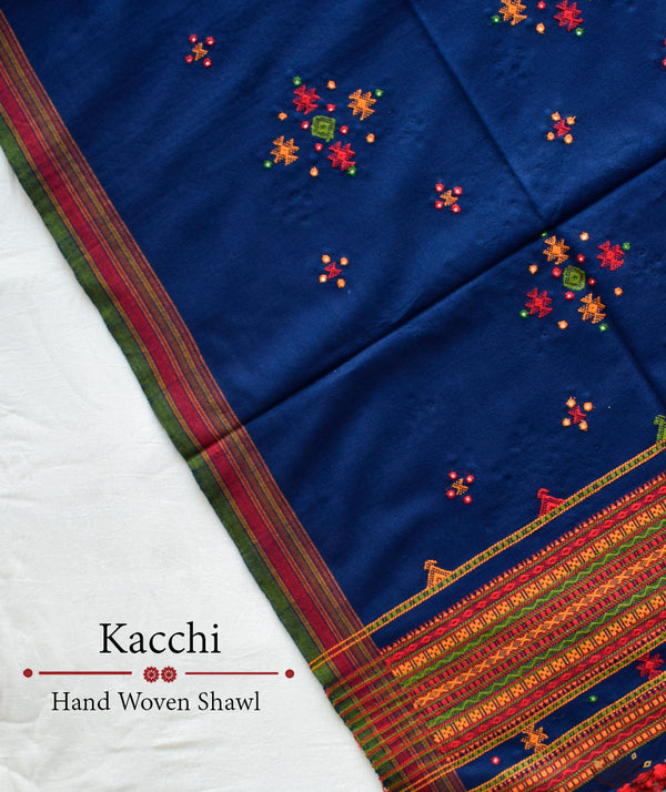 KACCHI WOOLEN HANDWOVEN SHAWL