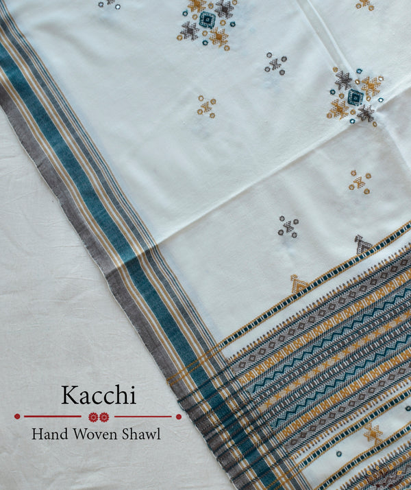KACCHI WOOLEN HANDWOVEN SHAWL