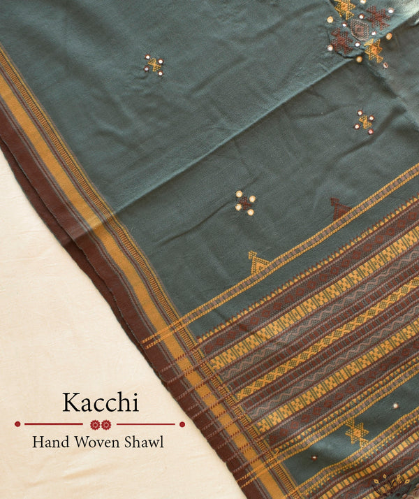 KACCHI WOOLEN HANDWOVEN SHAWL