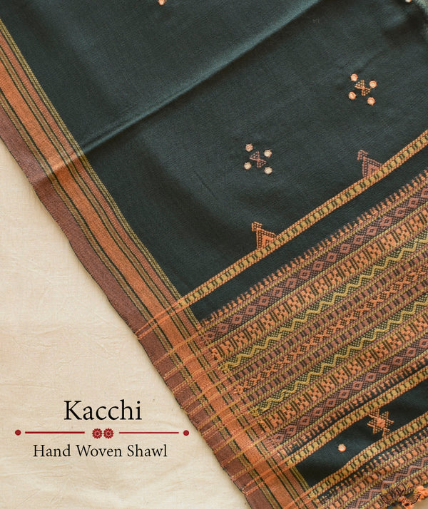 KACCHI WOOLEN HANDWOVEN SHAWL