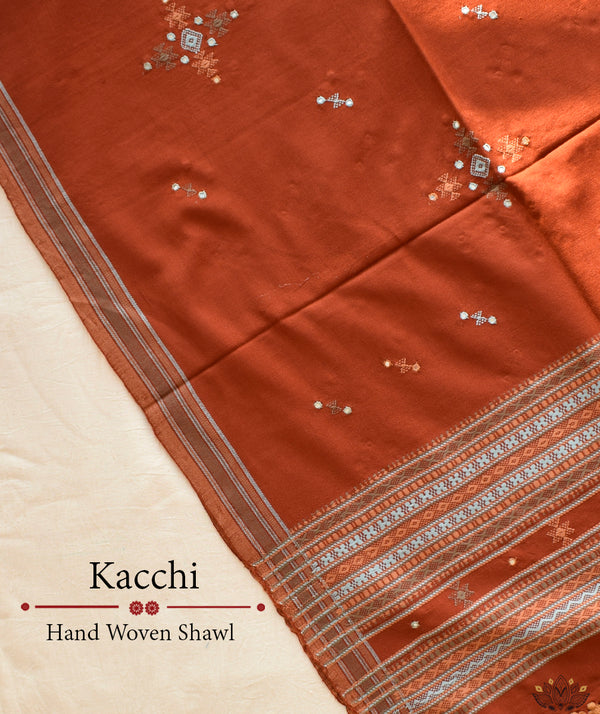 KACCHI WOOLEN HANDWOVEN SHAWL