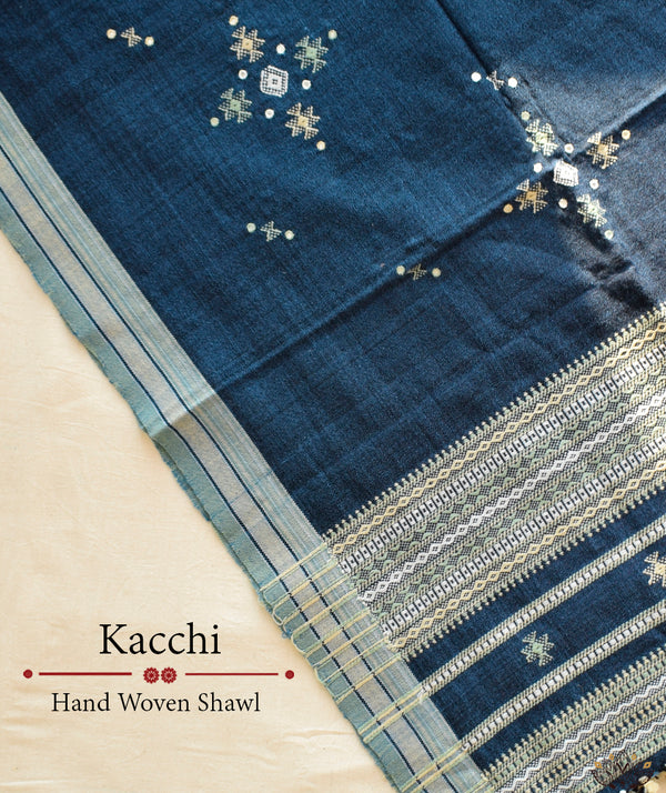 KACCHI WOOLEN HANDWOVEN SHAWL