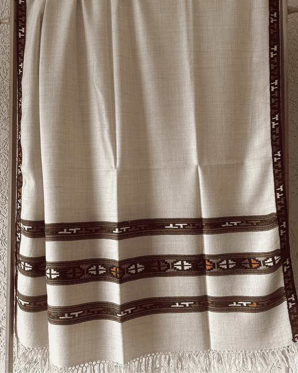 KULLU WEAVING HANDWOVEN MERINO WOOL SHAWL
