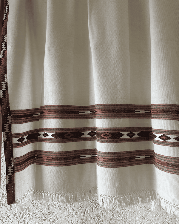 KULLU WEAVING HANDWOVEN MERINO WOOL SHAWL