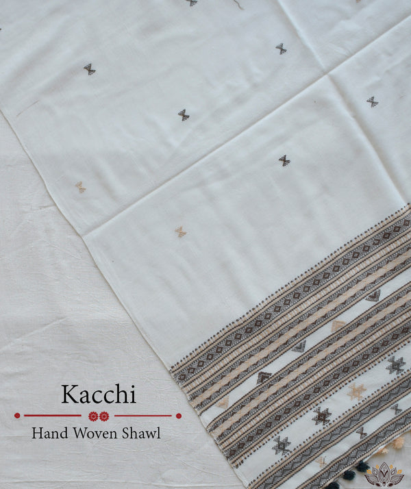 KACCHI WOOLEN HANDWOVEN SHAWL