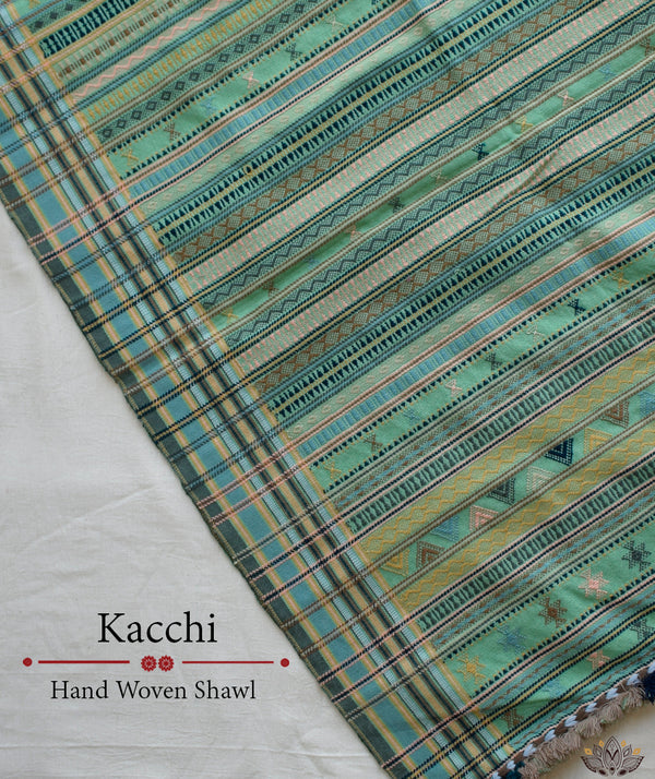 KACCHI WOOLEN HANDWOVEN SHAWL