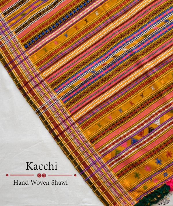 KACCHI WOOLEN HANDWOVEN SHAWL