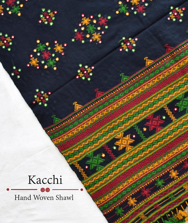 KACCHI WOOLEN HANDWOVEN SHAWL