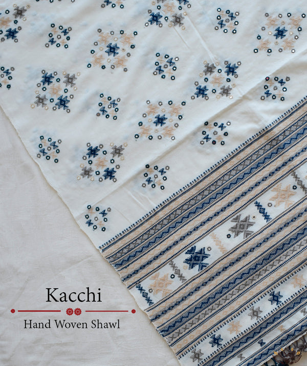 KACCHI WOOLEN HANDWOVEN SHAWL