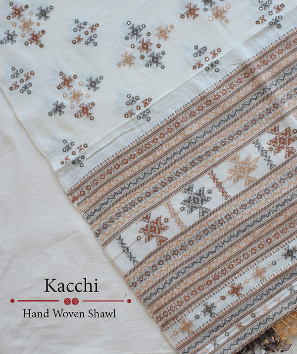 KACCHI WOOLEN HANDWOVEN SHAWL