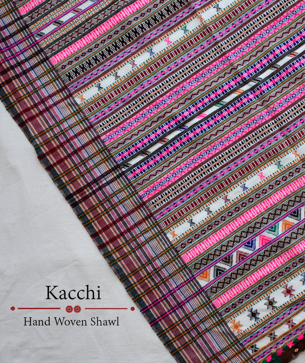 KACCHI WOOLEN HANDWOVEN SHAWL