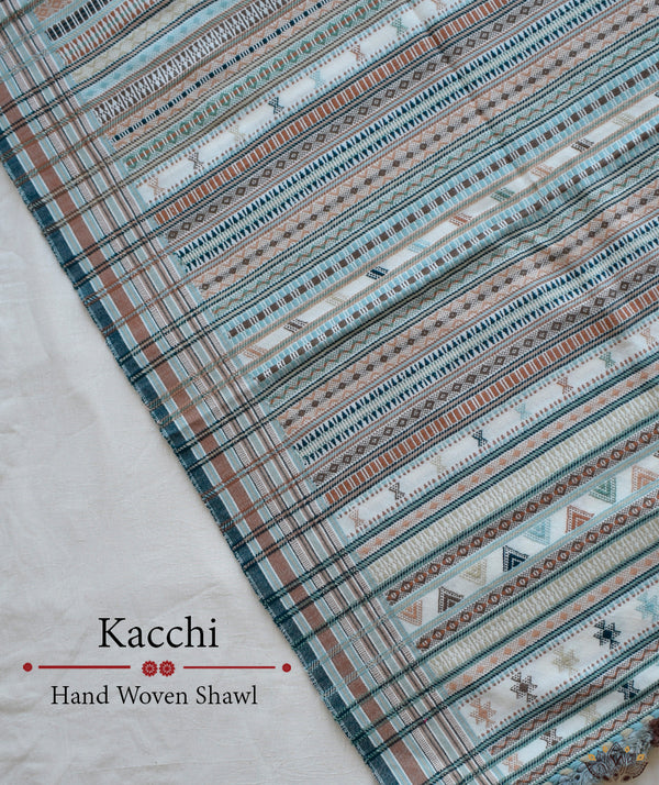 KACCHI WOOLEN HANDWOVEN SHAWL