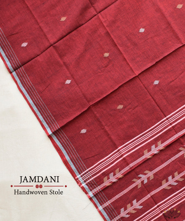 JAMDANI COTTON HANDMADE STOLE
