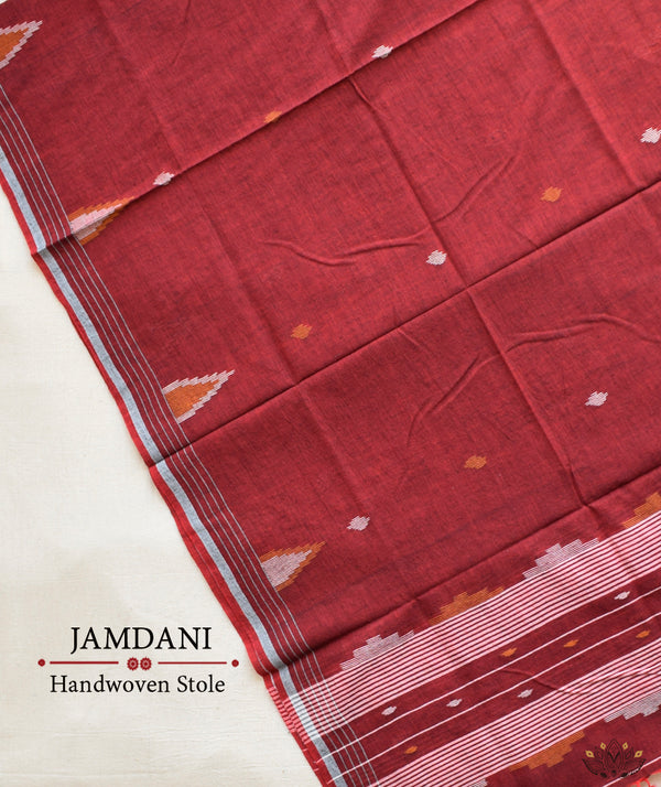JAMDANI COTTON HANDMADE STOLE