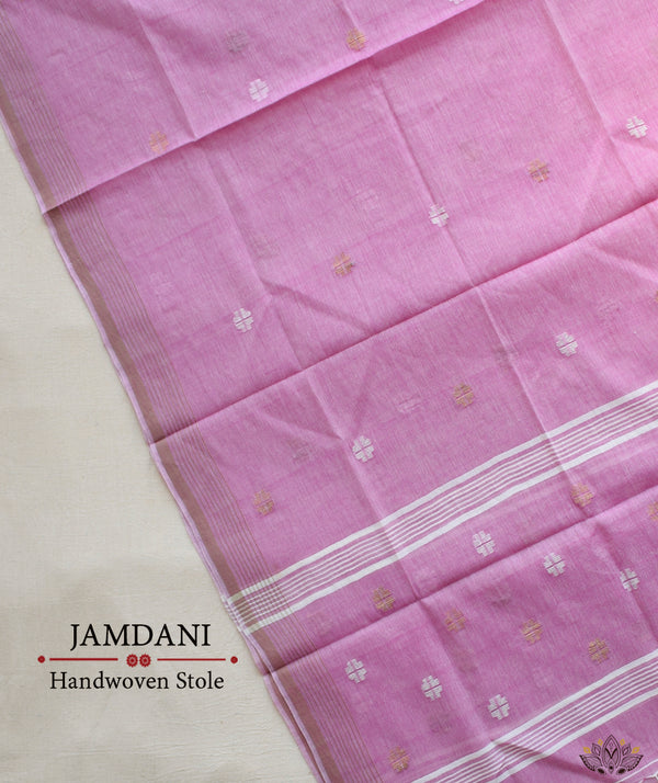 JAMDANI COTTON HANDMADE STOLE
