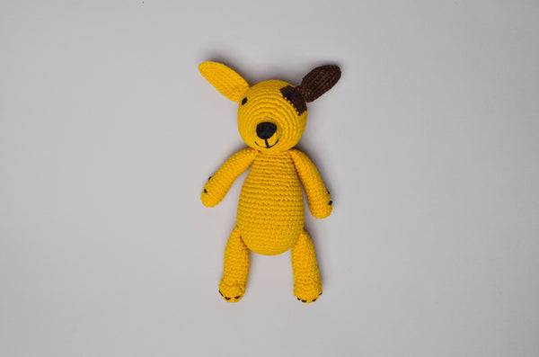 Knitted Pooch-Yellow