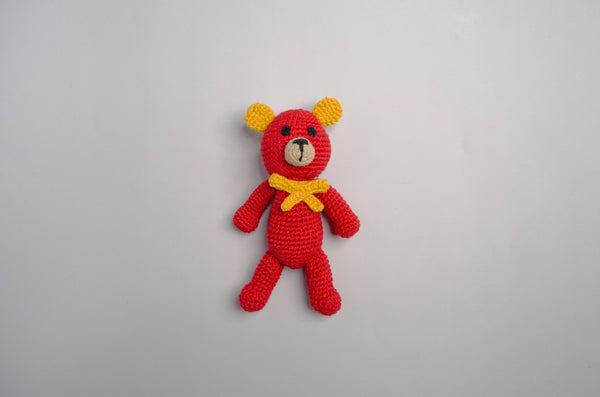 Knitted Teddy-Red
