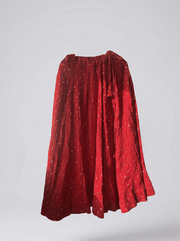 Bandhini Cotton Kali Skirt