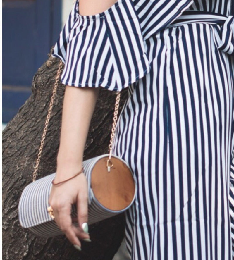 The Blue Stripe Shoulder Bag