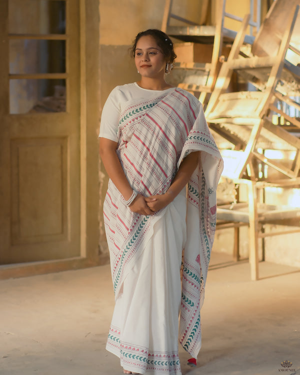 Kantha Hand Embroided saree