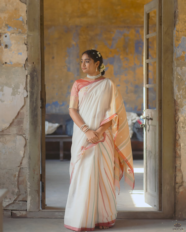 EXCLUSIVE JAMDANI COTTON HANDWOVEN SAREE
