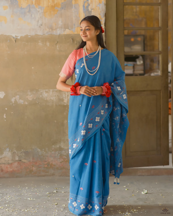 Kantha Hand Embroided saree