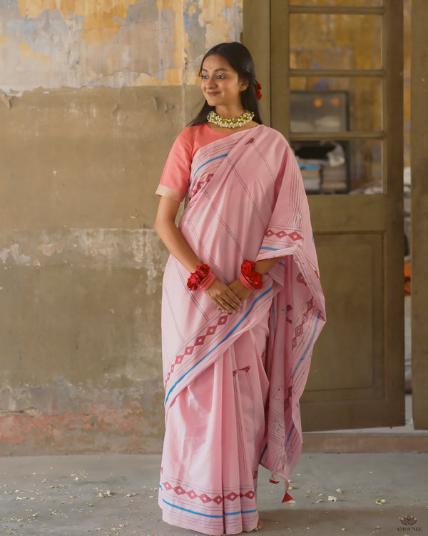 Kantha Hand Embroided saree
