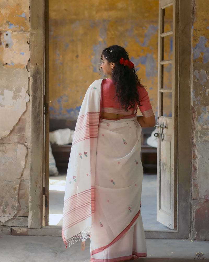 EXCLUSIVE JAMDANI COTTON HANDWOVEN SAREE