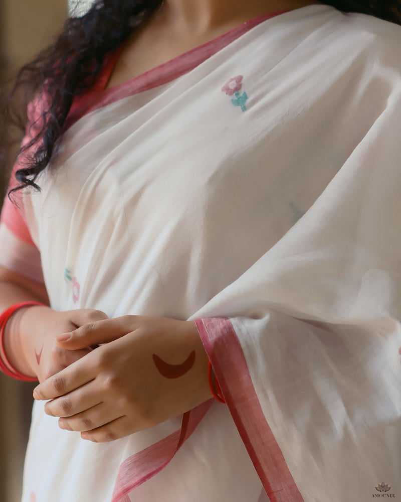 EXCLUSIVE JAMDANI COTTON HANDWOVEN SAREE