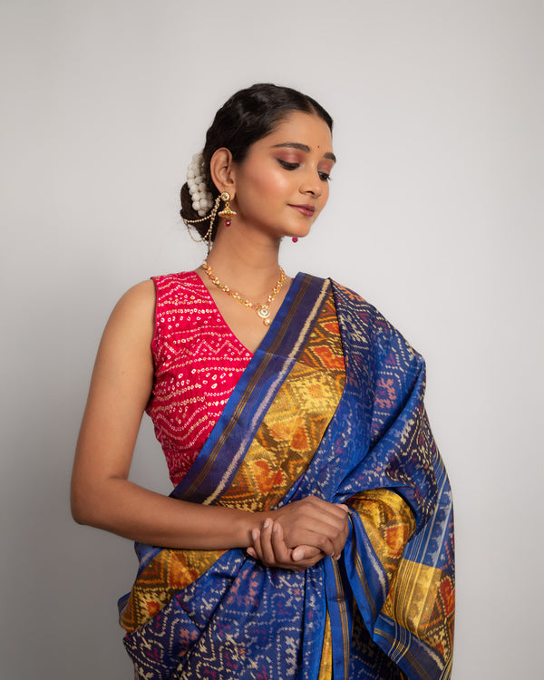 Silk Single Ikat Patola Saree