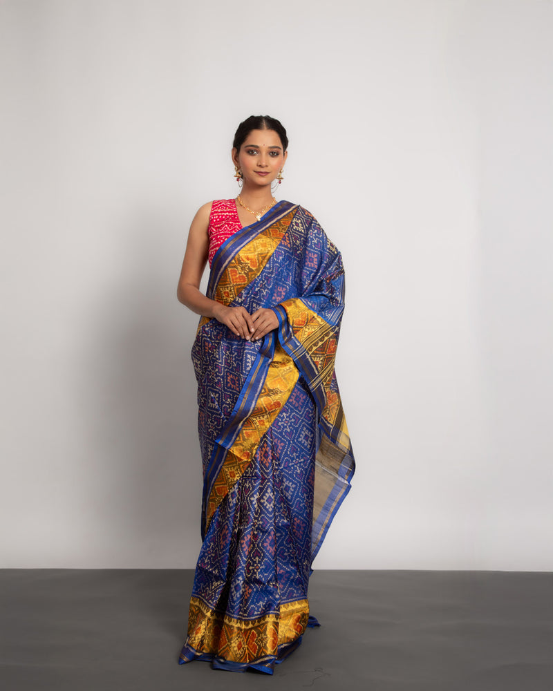 Silk Single Ikat Patola Saree