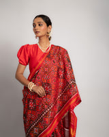 Silk Semi Double Ikat Patola Saree