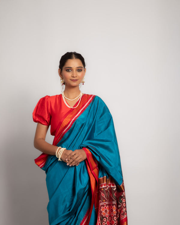 Silk Semi Double Ikat Patola Saree