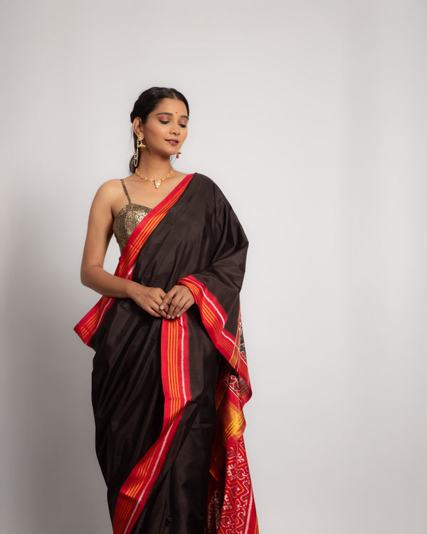 Silk Semi Double Ikat Patola Saree