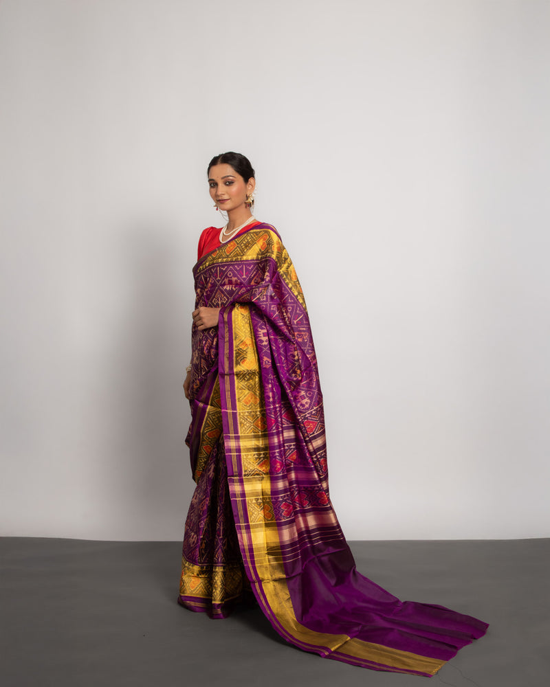 Silk Single Ikat Patola Saree