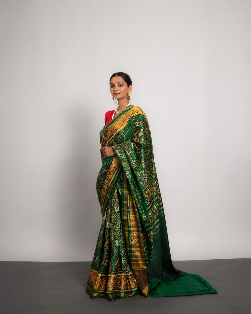 Silk Single Ikat Patola Saree