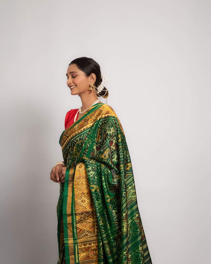 Silk Single Ikat Patola Saree