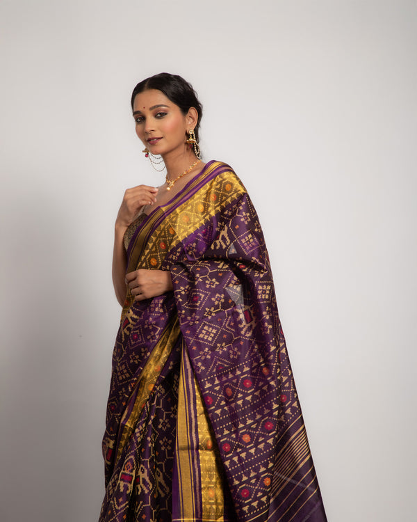 Silk Single Ikat Patola Saree