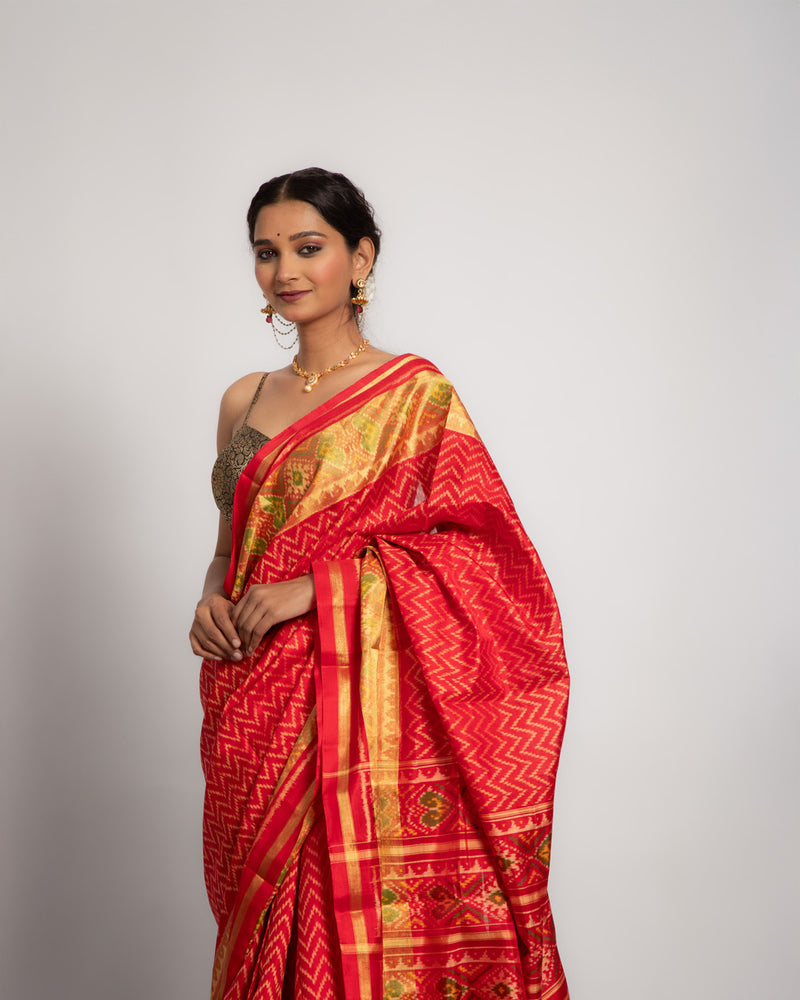 Silk Single Ikat Patola Saree