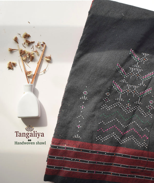 TANGALIYA WOOLEN HANDWOVEN SHAWL