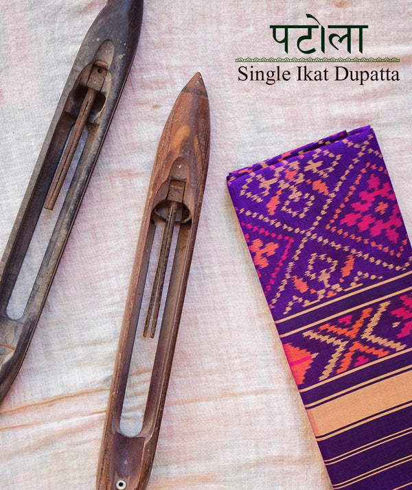 Single Ikat Patola Dupatta