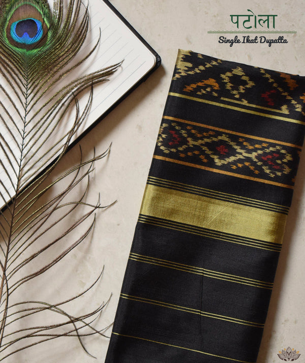 SINGLE IKAT PATOLA DUPATTA - new