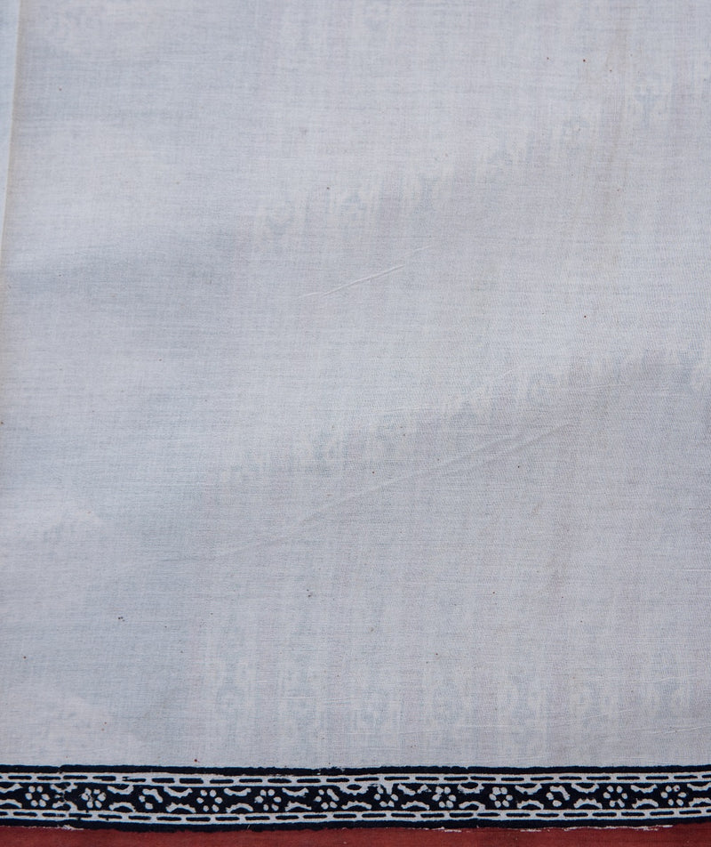Cotton Bagru Handblock Printed Saree