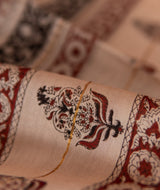 Chanderi Bagru Handblock Printed Saree