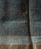 Bagru tussar silk saree